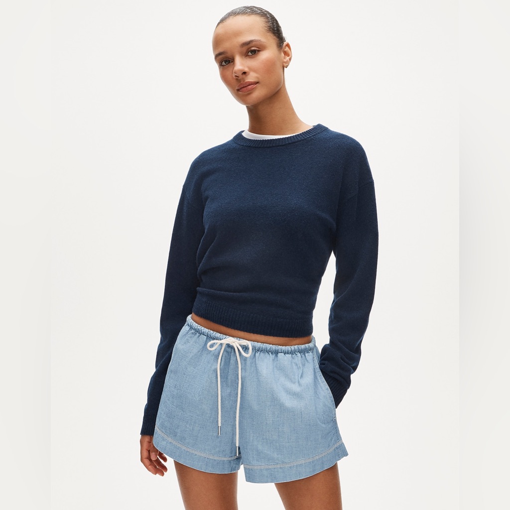 Nwt J.Crew Cruise Short In Chambray